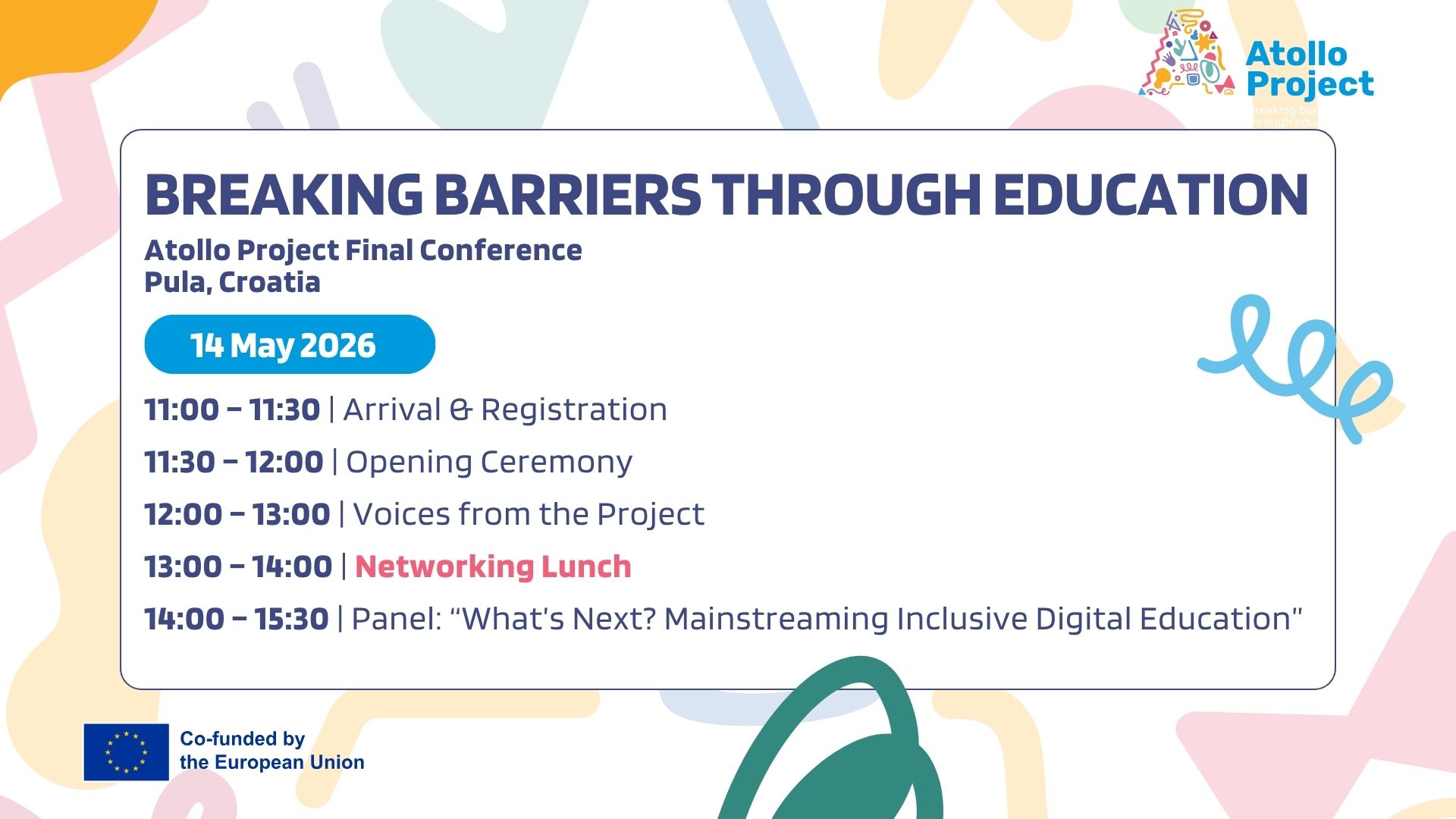 Join the Atollo Final Conference Online | 14 May 2026 - Events - The Atollo Project Join the Atollo Final Conference Online | 14 May 2026